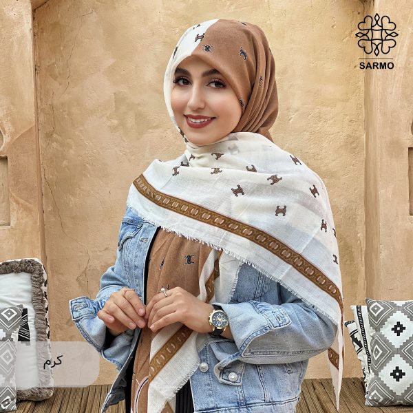 روسری نخ پنبه هرمس - تصویر 2