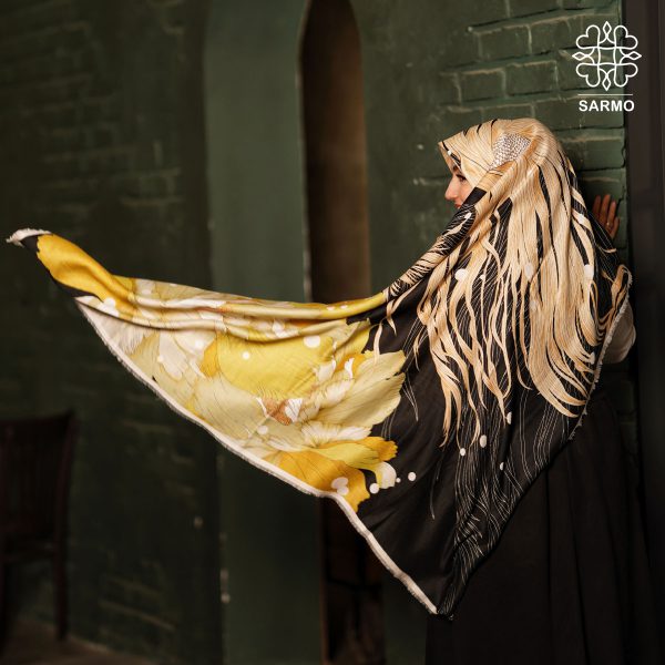 روسری نخ پنبه ماهی اقتصادی - تصویر 3