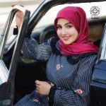 عبا گلدار مشکی - Image 2