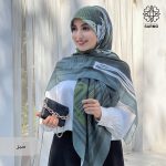 روسری نخ پنبه رنگی - Image 10