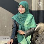 روسری نخ کشمیر آلیس نگین دار - Image 10