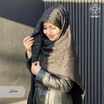 روسری نخ کشمیر آلیس نگین دار - Image 8