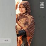 روسری نخ کشمیر آلیس نگین دار - Image 6
