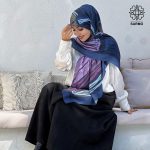 روسری نخ پنبه رنگی