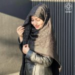 روسری نخ کشمیر آلیس نگین دار