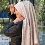 روسری نخ کشمیر آلیس نگین دار - Image 4
