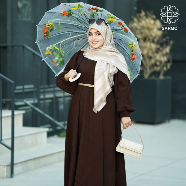 عبای حلما به رنگ قهوه‌ای