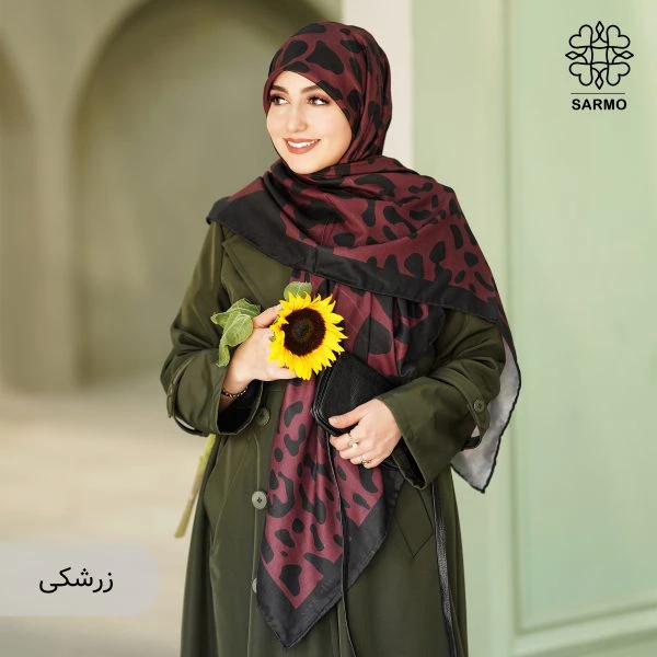 روسری نخ پنبه پلنگی اقتصادی - تصویر 12