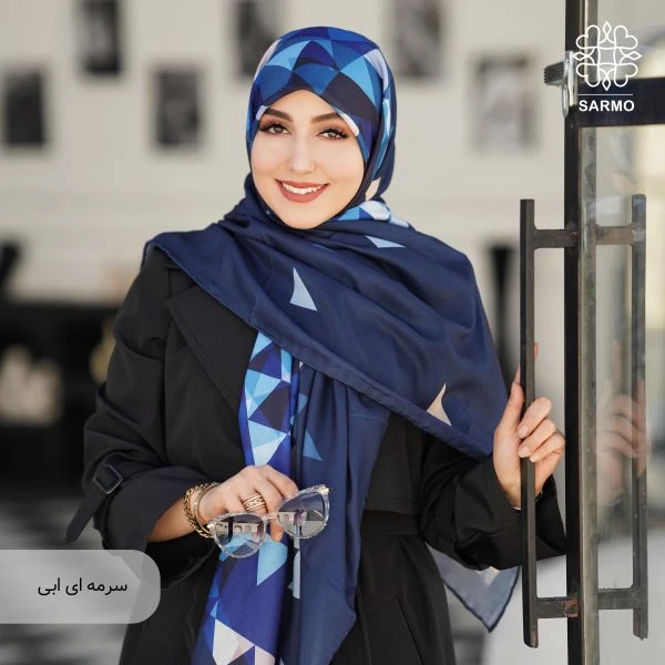 روسری نخ پنبه مثلثی - Image 2
