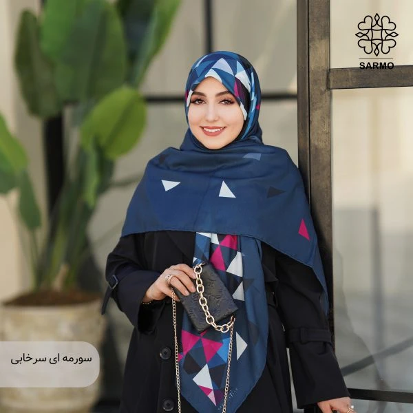 روسری نخ پنبه مثلثی - Image 8