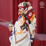 روسری نخ پنبه پیکاسو - Image 2