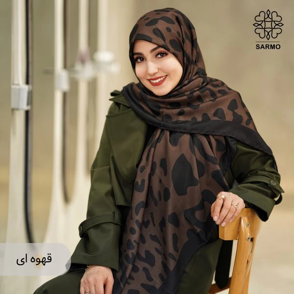 روسری نخ پنبه پلنگی اقتصادی - تصویر 5