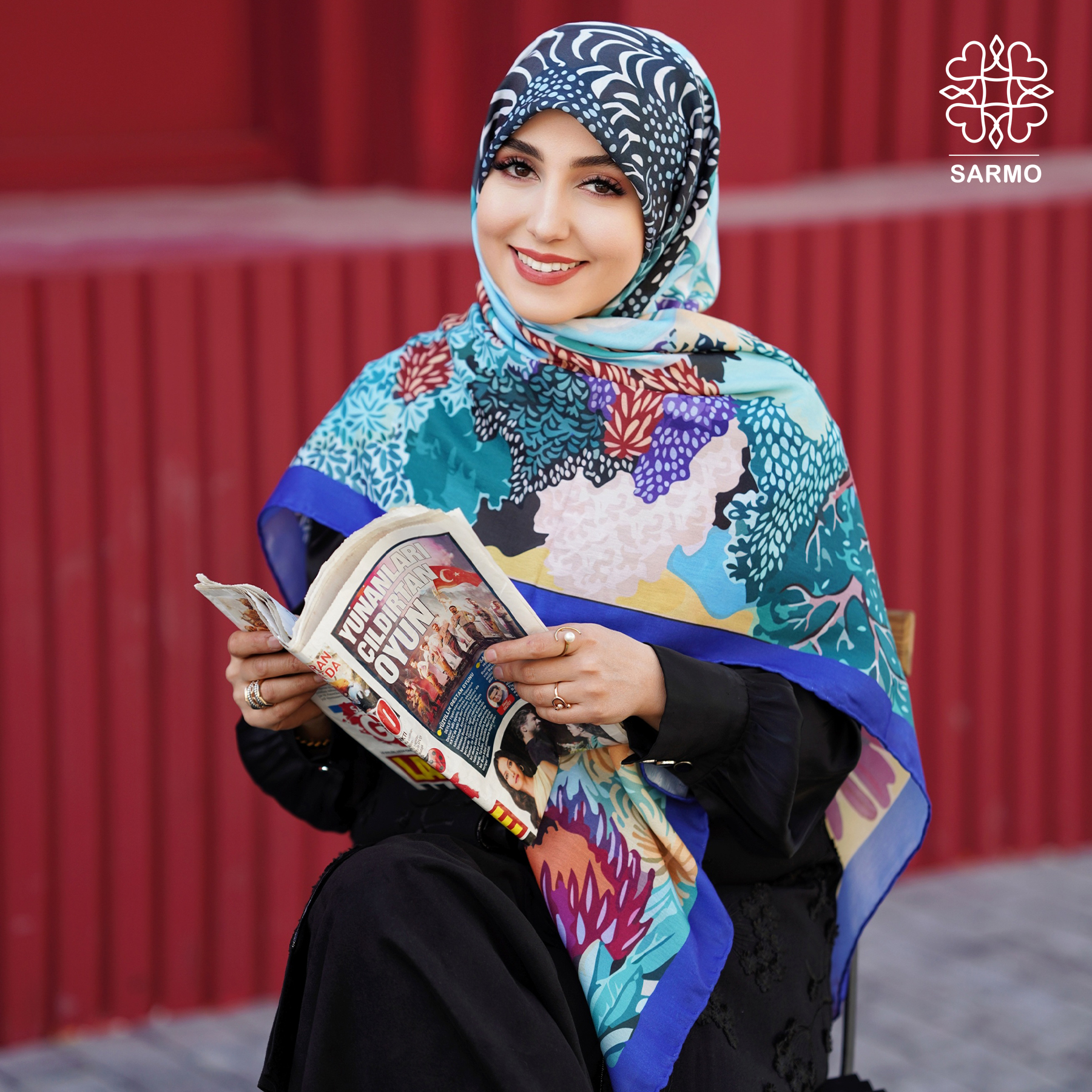 کاورر روسری نخ پنبه جنگل - Image 1