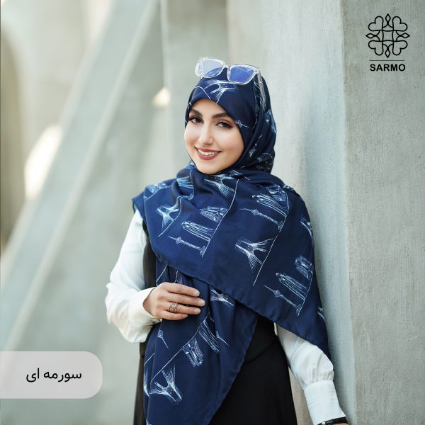 روسری نخ پنبه آریا - تصویر 8