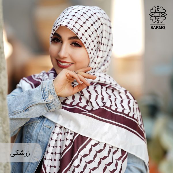 روسری نخ پنبه کوفیا - تصویر 2