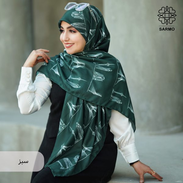 روسری نخ پنبه آریا - تصویر 6