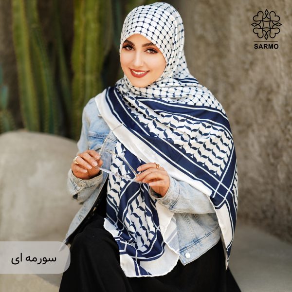 روسری نخ پنبه کوفیا - تصویر 10