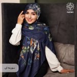 روسری نخ پنبه پروانه - Image 2