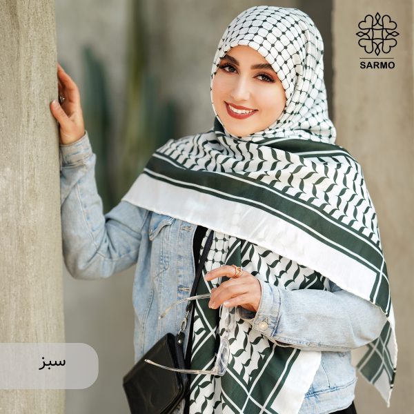 روسری نخ پنبه کوفیا - تصویر 12