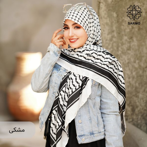 روسری نخ پنبه کوفیا - تصویر 8