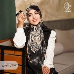 روسری نخ پنبه پروانه - Image 4