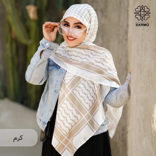 روسری نخ پنبه کوفیا - تصویر 6
