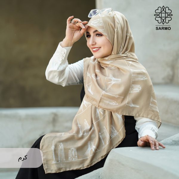 روسری نخ پنبه آریا - تصویر 10