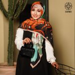 روسری نخ پنبه ماهی