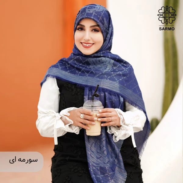 روسری نخ ابریشم یکتا گل - تصویر 5