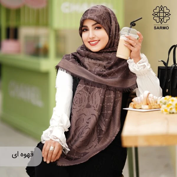 روسری نخ ابریشم یکتا گل - تصویر 8