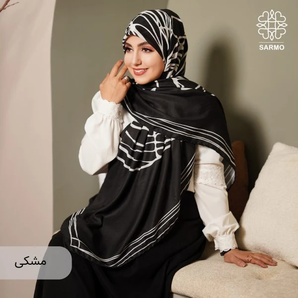 روسری نخ پنبه رزا - تصویر 16