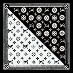 روسری ابریشم کجراه لوورا - Image 5