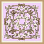 روسری ابریشم کجراه پاپیون - Image 7