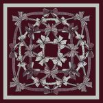 روسری ابریشم کجراه پاپیون - Image 16