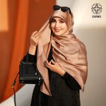 روسری ساتن ابریشم نفیس