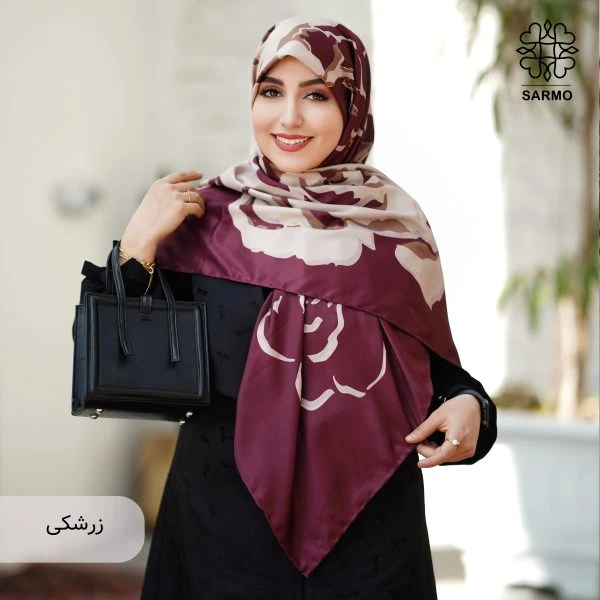 روسری ابریشم کجراه رزالیا - Image 11