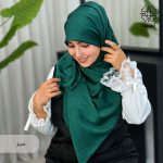 روسری ساتن ابریشم زردخت - Image 5