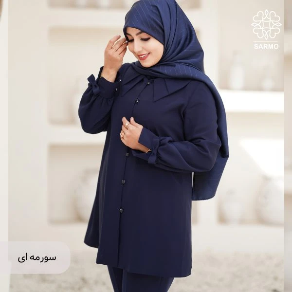 شومیز الیزه پاپیون - Image 4