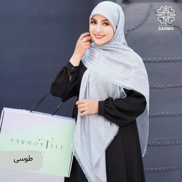 روسری نخ ابریشم گلنار - تصویر 2