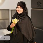 روسری ساتن ابریشم زردخت - Image 2