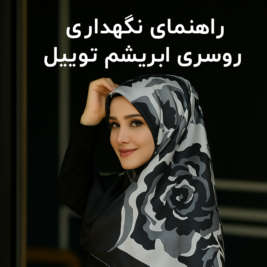 بنر مقاله راهنمای مراقبت از روسری ابریشم توییل - برند سَارمو