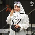 روسری ساتن ابریشم بهارک - Image 4