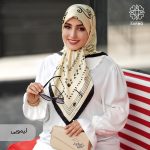 روسری ساتن ابریشم بهارک - Image 8