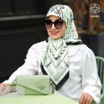 روسری ساتن ابریشم بهارک - Image 10