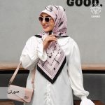 روسری ساتن ابریشم بهارک - Image 6