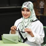 روسری ساتن ابریشم بهارک