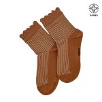 جوراب لبه چین دار راه راه زنانه - Image 2