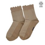 جوراب لبه چین دار راه راه زنانه - Image 3