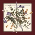 روسری ابریشم کجراه ارغوان - Image 5