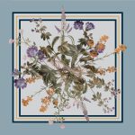 روسری ابریشم کجراه ارغوان - Image 3